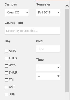 Search to find courses